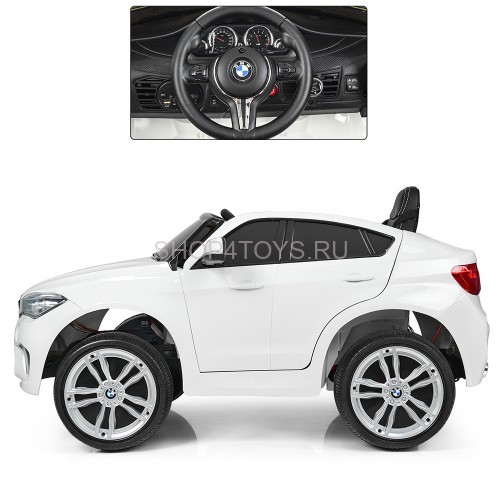 Детский электромобиль BMW X6M White - JJ2199 Детский электромобиль BMW X6M White - JJ2199