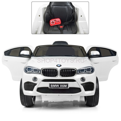 Детский электромобиль BMW X6M White - JJ2199 Детский электромобиль BMW X6M White - JJ2199