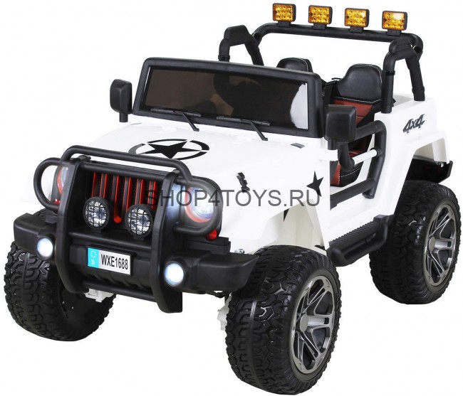 Радиоуправляемый белый джип Wrangler 4WD 2.4G - WXE1688-4-W Радиоуправляемый белый джип Wrangler 4WD 2.4G - WXE1688-4-W