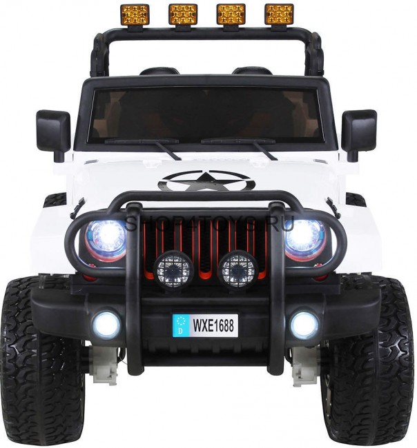 Радиоуправляемый белый джип Wrangler 4WD 2.4G - WXE1688-4-W Радиоуправляемый белый джип Wrangler 4WD 2.4G - WXE1688-4-W