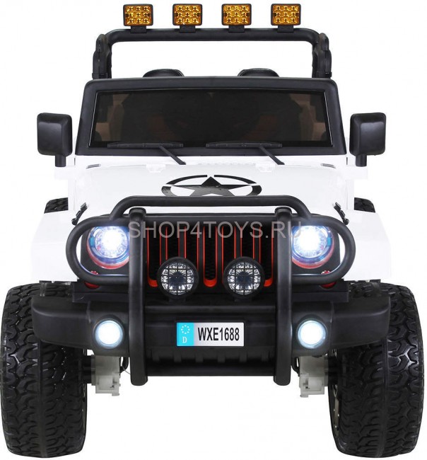 Радиоуправляемый белый джип Wrangler 4WD 2.4G - WXE1688-4-W Радиоуправляемый белый джип Wrangler 4WD 2.4G - WXE1688-4-W