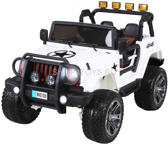 Радиоуправляемый белый джип Wrangler 4WD 2.4G - WXE1688-4-W Радиоуправляемый белый джип Wrangler 4WD 2.4G - WXE1688-4-W