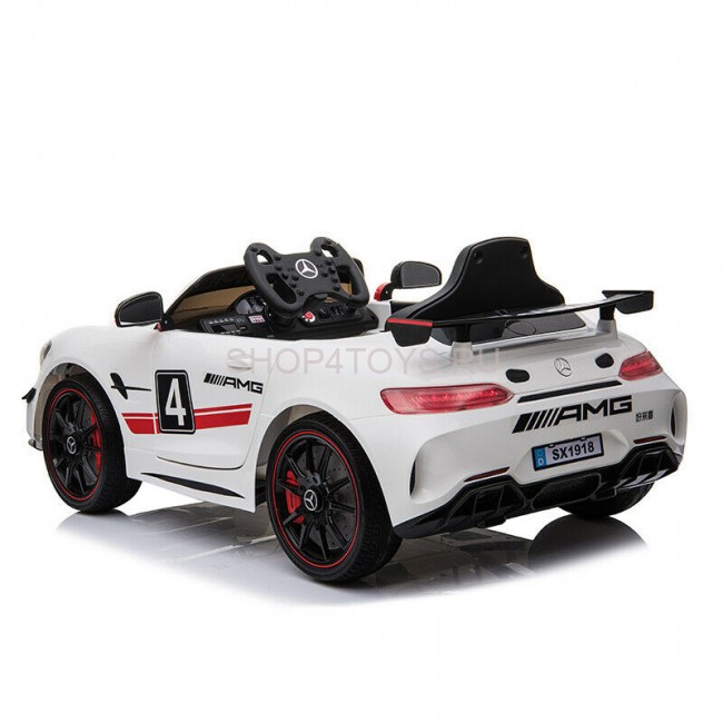 Детский электромобиль Hollicy Mercedes GT4 AMG White 12V - SX1918S-WHITE Детский электромобиль Hollicy Mercedes GT4 AMG White 12V - SX1918S-WHITE