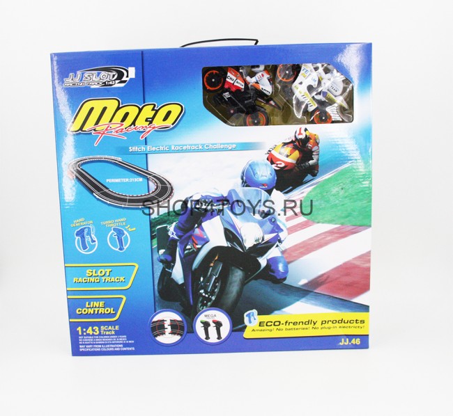 Гоночный автотрек 213 см от сети Moto Racing 1:43 - JJ46-2 Гоночный автотрек 213 см от сети Moto Racing 1:43 - JJ46-2