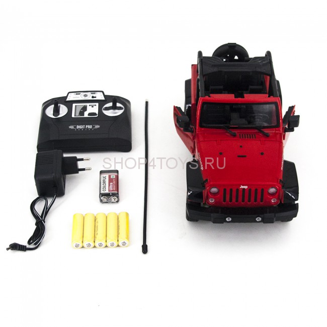 Радиоуправляемый джип MZ JEEP Rubicon Red (электропривод дверей) - 2292J-R Радиоуправляемый джип MZ JEEP Rubicon Red (электропривод дверей) - 2292J-R