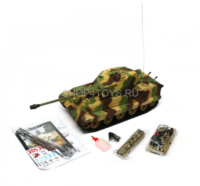 Радиоуправляемый танк Heng Long German King Tiger 1 Henschel 1:16 2.4G - 3888A-1 Радиоуправляемый танк Heng Long German King Tiger 1 Henschel 1:16 2.4G - 3888A-1