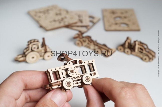 Деревянный 3D пазл Фиджет Ugears "Транспорт" - 70033 Деревянный 3D пазл Фиджет Ugears "Транспорт" - 70033
