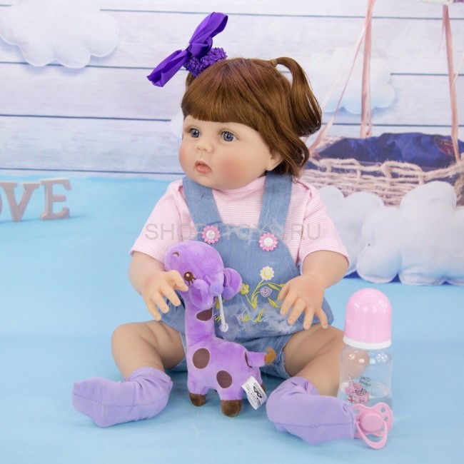Реборн силиконовая девочка Маринка 