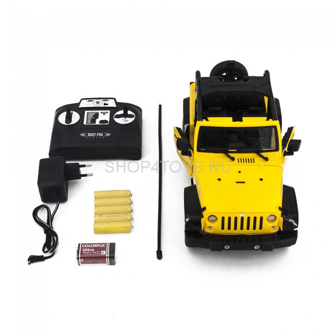 Радиоуправляемый джип MZ JEEP Rubicon Yellow (электропривод дверей) - 2292J Радиоуправляемый джип MZ JEEP Rubicon Yellow (электропривод дверей) - 2292J