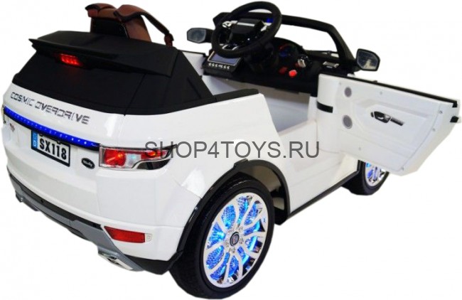 Детский электромобиль Range Rover Luxury White MP4 12V - SX118-S Детский электромобиль Range Rover Luxury White MP4 12V - SX118-S