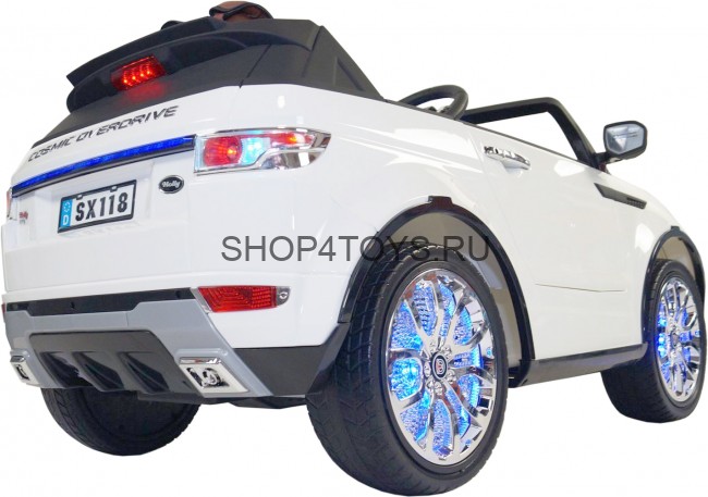 Детский электромобиль Range Rover Luxury White MP4 12V - SX118-S Детский электромобиль Range Rover Luxury White MP4 12V - SX118-S
