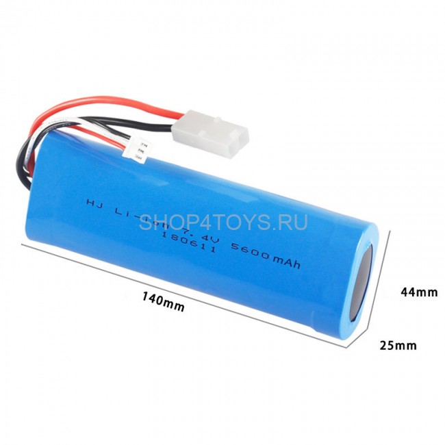 Аккумулятор Li-Ion 7.4V 5600 mAh, разъем Tamiya - HJ-210718 Аккумулятор Li-Ion 7.4V 5600 mAh, разъем Tamiya - HJ-210718