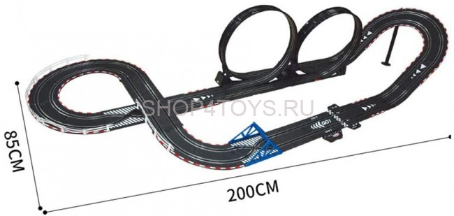 Гоночный автотрек Top Racer Merсedes SLS 1:43 (2 машинки, 8 метров) - TR-05L Гоночный автотрек Top Racer Merсedes SLS 1:43 (2 машинки, 8 метров) - TR-05L