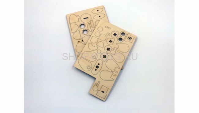 Деревянный 3D конструктор Lemmo Робот Санни (можно использовать как брелок) - 00-76