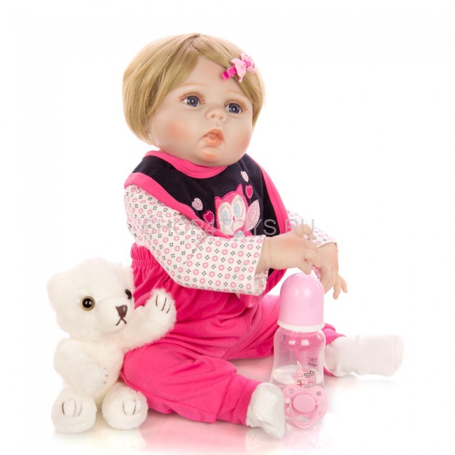 Реборн девочка силиконовая блондинка Анюта