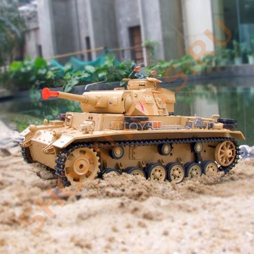 Радиоуправляемый танк Heng Long Tauch Panzer III Ausf.H 1:16 - 3849-1 Радиоуправляемый танк Heng Long Tauch Panzer III Ausf.H 1:16 - 3849-1