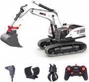 Радиоуправляемый экскаватор белый HUI NA TOYS масштаб 1:14 2.4G - HN1594-WHITE Радиоуправляемый экскаватор белый HUI NA TOYS масштаб 1:14 2.4G - HN1594-WHITE