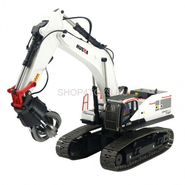 Радиоуправляемый экскаватор белый HUI NA TOYS масштаб 1:14 2.4G - HN1594-WHITE Радиоуправляемый экскаватор белый HUI NA TOYS масштаб 1:14 2.4G - HN1594-WHITE