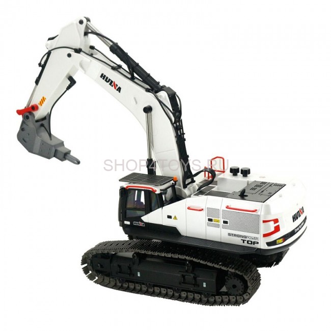 Радиоуправляемый экскаватор белый HUI NA TOYS масштаб 1:14 2.4G - HN1594-WHITE Радиоуправляемый экскаватор белый HUI NA TOYS масштаб 1:14 2.4G - HN1594-WHITE