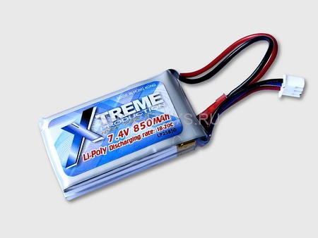 Аккумулятор Li-Po 7,4V 850mAh Xtreme - LP2S850 Аккумулятор Li-Po 7,4V 850mAh Xtreme - LP2S850