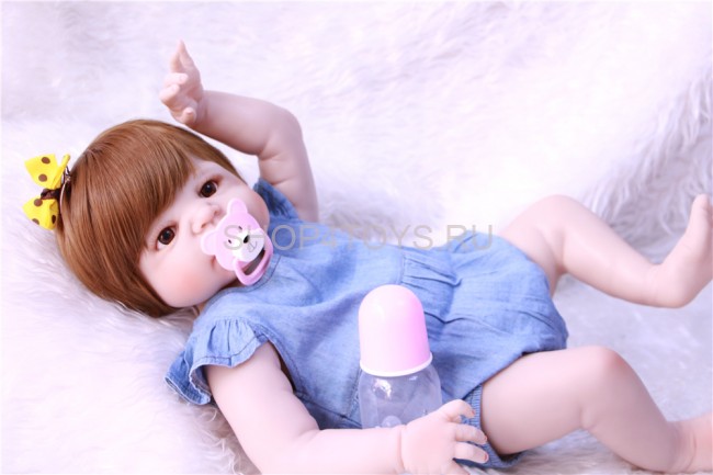 Реборн с силиконовым телом Оленька