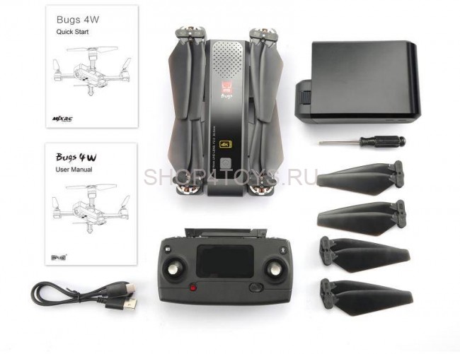 Квадрокоптер MJX Bugs 4W с камерой 4K в сумке - B4W-4K-BAG Квадрокоптер MJX Bugs 4W с камерой 4K в сумке - B4W-4K-BAG