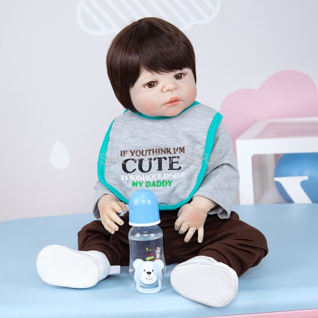 Реборн силиконовый мальчик Олежка