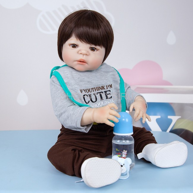 Реборн силиконовый мальчик Олежка