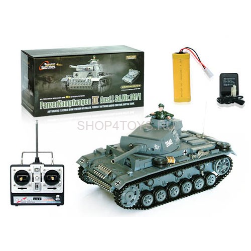 Радиоуправляемый танк Heng Long PANZERKAMPFWAGEN III 1:16 - 3848-1 Радиоуправляемый танк Heng Long PANZERKAMPFWAGEN III 1:16 - 3848-1