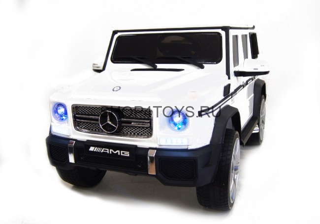 Радиоуправляемый детский электромобиль Mercedes Benz G65 White 12V 2.4G - G65 Радиоуправляемый детский электромобиль Mercedes Benz G65 White 12V 2.4G - G65