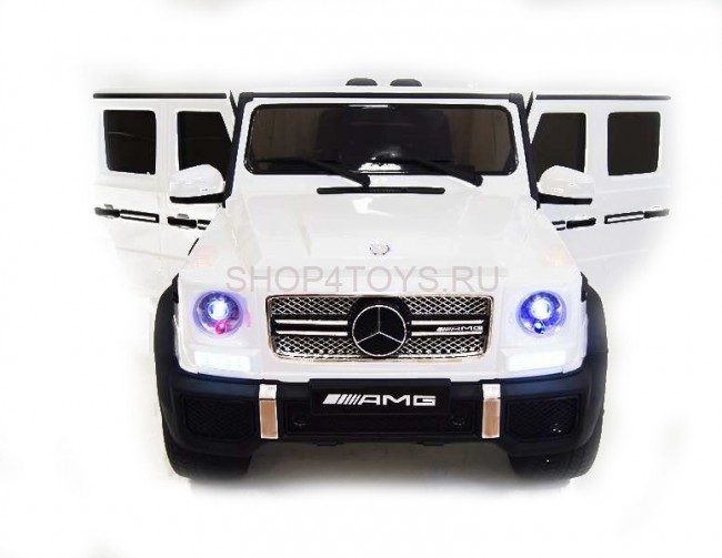 Радиоуправляемый детский электромобиль Mercedes Benz G65 White 12V 2.4G - G65 Радиоуправляемый детский электромобиль Mercedes Benz G65 White 12V 2.4G - G65