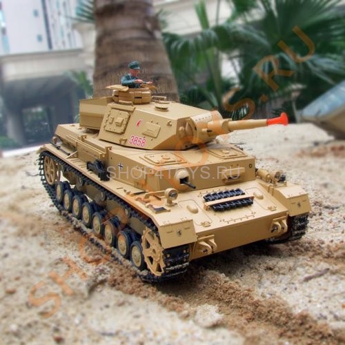 Радиоуправляемый танк Heng Long DAK Pz. Kpfw.IV Ausf. F-1 1:16 - 3858-1 Радиоуправляемый танк Heng Long DAK Pz. Kpfw.IV Ausf. F-1 1:16 - 3858-1