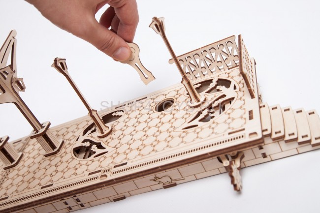 Деревянный 3D конструктор Ugears "Перрон" - 70013 Деревянный 3D конструктор Ugears "Перрон" - 70013