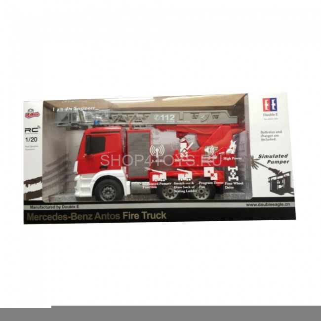 Радиоуправляемая пожарная машина Mercedes-Benz Actros 1:20 2.4G - E527-003 Радиоуправляемая пожарная машина Mercedes-Benz Actros 1:20 2.4G - E527-003
