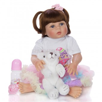 Реборн с силиконовым телом Анюта