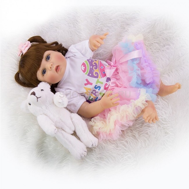 Реборн с силиконовым телом Анюта