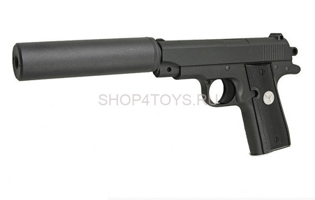 Пистолет металлический Colt Commander (пневматика, 27,5 см) - G.2A Пистолет металлический Colt Commander (пневматика, 27,5 см) - G.2A