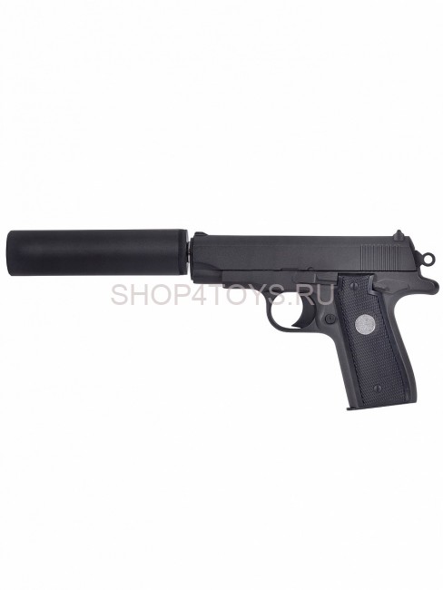 Пистолет металлический Colt Commander (пневматика, 27,5 см) - G.2A Пистолет металлический Colt Commander (пневматика, 27,5 см) - G.2A