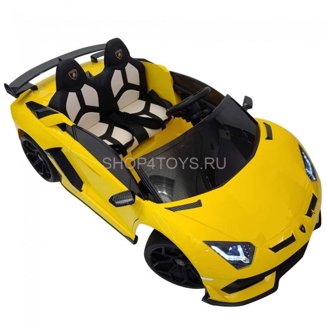 Детский электромобиль Lamborghini Aventador SVJ Yellow Carbon (дрифт, 15 км/ч, 24V) - SX2028S-YELLOW Детский электромобиль Lamborghini Aventador SVJ Yellow Carbon (дрифт, 15 км/ч, 24V) - SX2028S-YELLOW