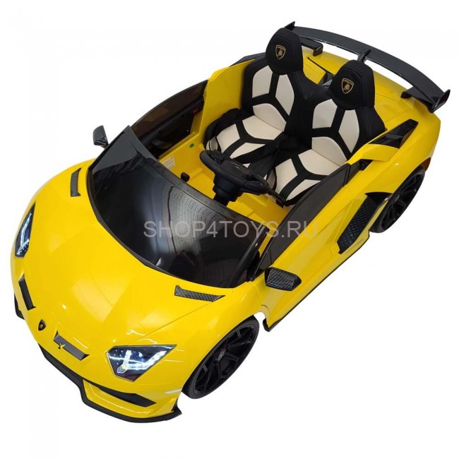 Детский электромобиль Lamborghini Aventador SVJ Yellow Carbon (дрифт, 15 км/ч, 24V) - SX2028S-YELLOW Детский электромобиль Lamborghini Aventador SVJ Yellow Carbon (дрифт, 15 км/ч, 24V) - SX2028S-YELLOW