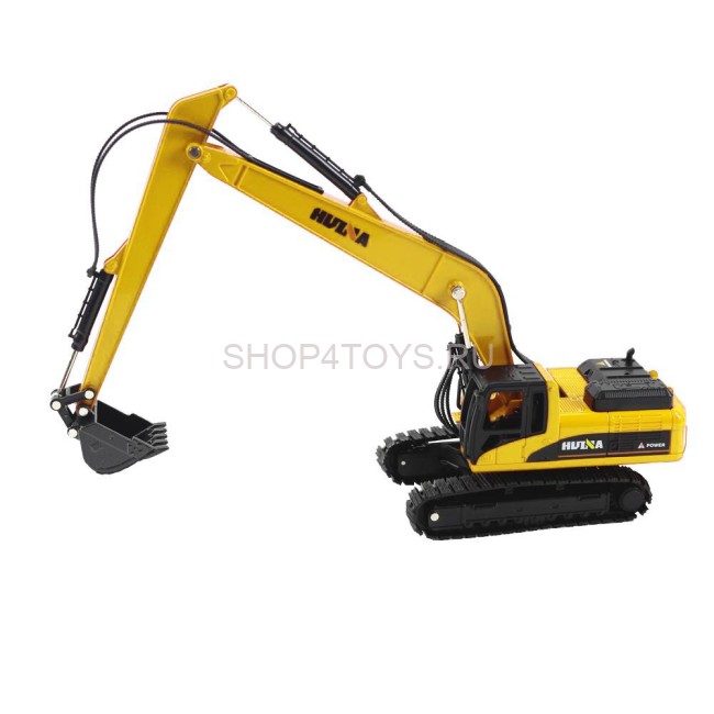 Металлический гусеничный экскаватор HuiNa Toys 1:50 - HN1722-YELLOW Металлический гусеничный экскаватор HuiNa Toys 1:50 - HN1722-YELLOW