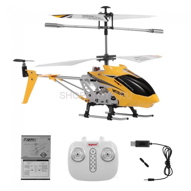 Радиоуправляемый вертолет Syma S107H RED 2.4G с функцией зависания - S107H Радиоуправляемый вертолет Syma S107H RED 2.4G с функцией зависания - S107H