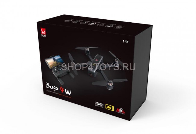 Радиоуправляемый квадрокоптер MJX Bugs 4W с камерой 4K - B4W-4K Радиоуправляемый квадрокоптер MJX Bugs 4W с камерой 4K - B4W-4K