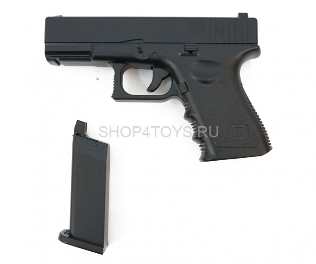 Пистолет металлический Glock 17 (пневматика, 18,5 см) - G.15 Пистолет металлический Glock 17 (пневматика, 18,5 см) - G.15