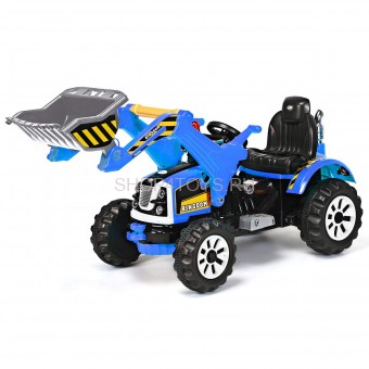 Детский электромобиль трактор на аккумуляторе 12V / синий - JS328A-BLUE Детский электромобиль трактор на аккумуляторе 12V / синий - JS328A-BLUE