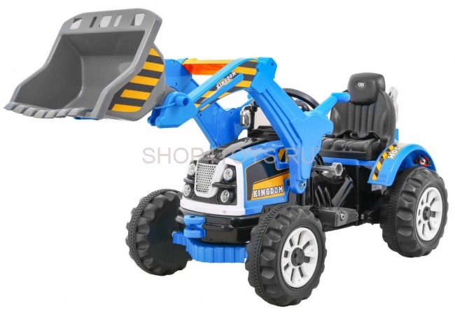 Детский электромобиль трактор на аккумуляторе 12V / синий - JS328A-BLUE Детский электромобиль трактор на аккумуляторе 12V / синий - JS328A-BLUE
