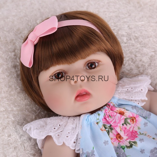 Реборн девочка с силиконовым телом Цветана