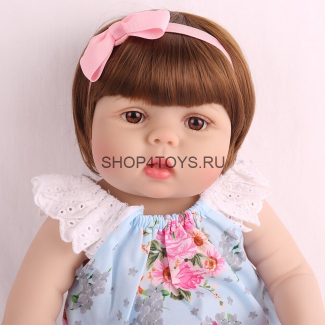 Реборн девочка с силиконовым телом Цветана