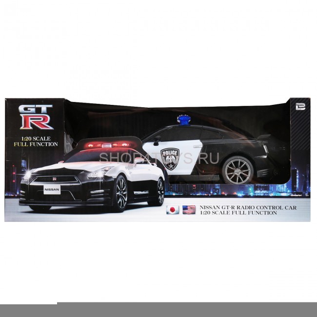 Радиоуправляемая машина Nissan GTR Полиция (с мигалками) 1:20 - MX25002