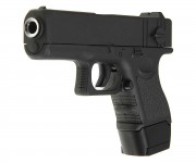 Пистолет металлический Glock 17 mini (пневматика, 14 см) - G.16 Пистолет металлический Glock 17 mini (пневматика, 14 см) - G.16
